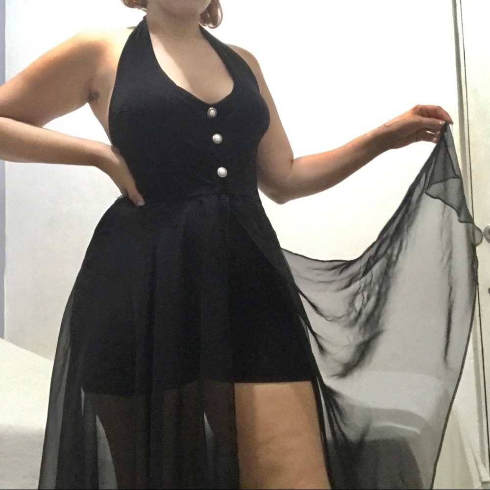 Romper with cape